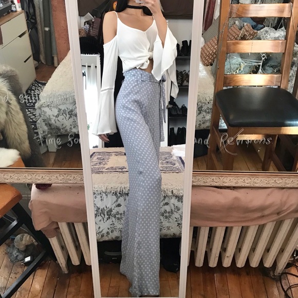Reformation Pants - Reformation Blue Suki Pant Size M
